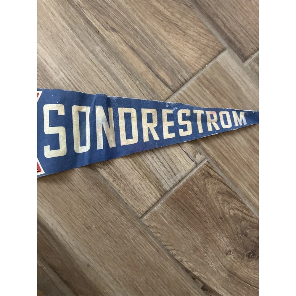 Vintage Greenland Sondrestrom Blue Pennant Dog Sledding 24